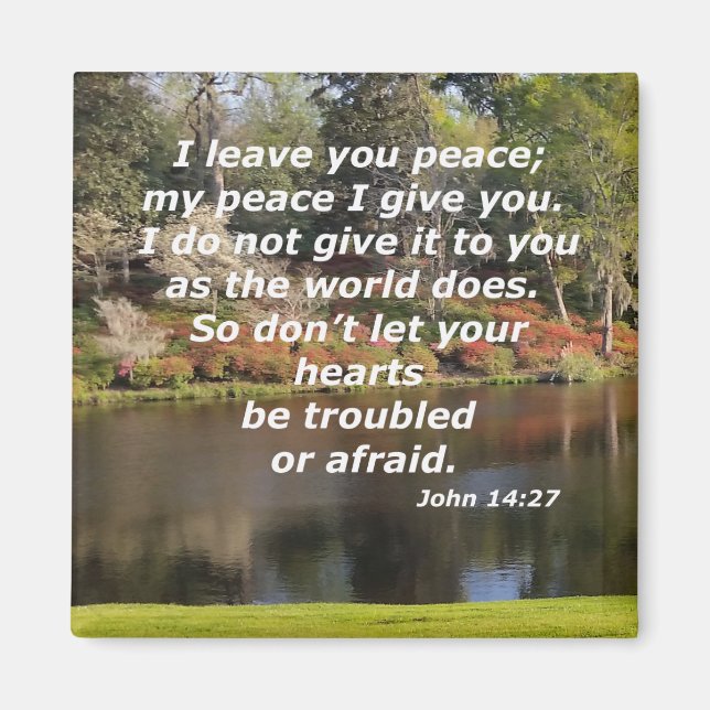 John 14:27 magnet (Front)