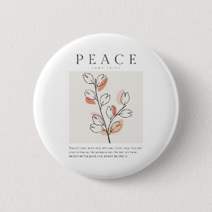 John 14:27 Peace I leave with you Button