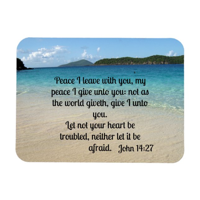 John 14:27 Peace I leave with you Magnet (Horizontal)