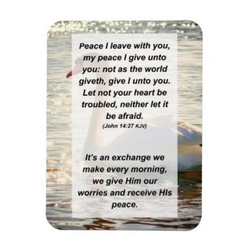 John 1427 Peace I leave with you my peace I give Magnet