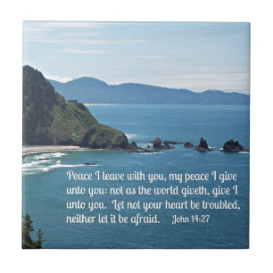 John 14:27 Peace I leave with you, my peace I .... Tile