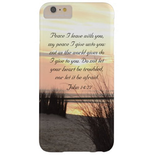 John 1427 Peace I leave with you Ocean Sunset Barely There iPhone 6 Plus Case