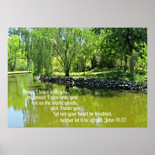 John 1427 Peace I leave with you Poster