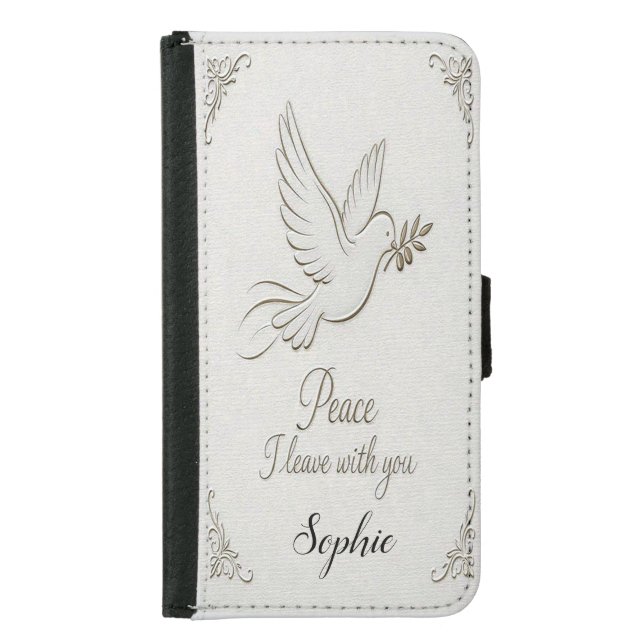 John 14:27 Personalized Wallet Phone Case (Front)