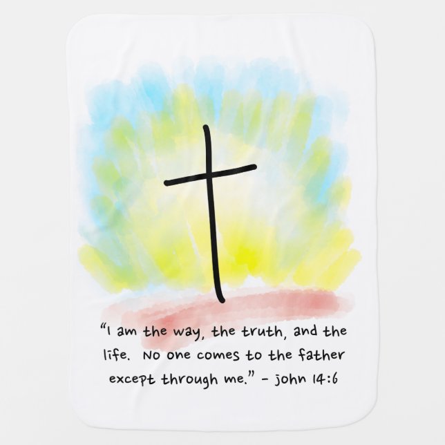 JOHN 14:6 Baby Blanket (Front)