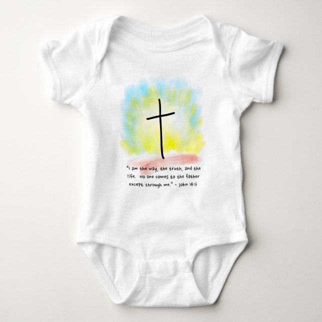 JOHN 14:6 Baby Jersey Bodysuit (Front)