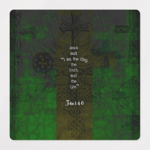 John 14:6 Bible Verse Inspirational Path Quote Labels