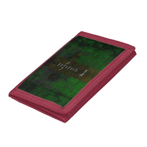 John 146 Bible Verse Inspirational Path Quote Trifold Wallet
