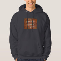 John 14:6 Brick Wall Hooded Sweat Shirt. Hoodie