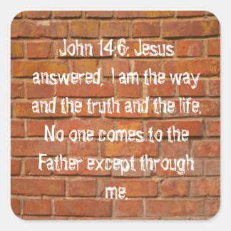 John 14:6 Brick Wall Stickers
