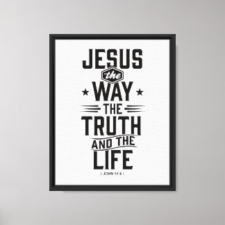 John 14:6 canvas print