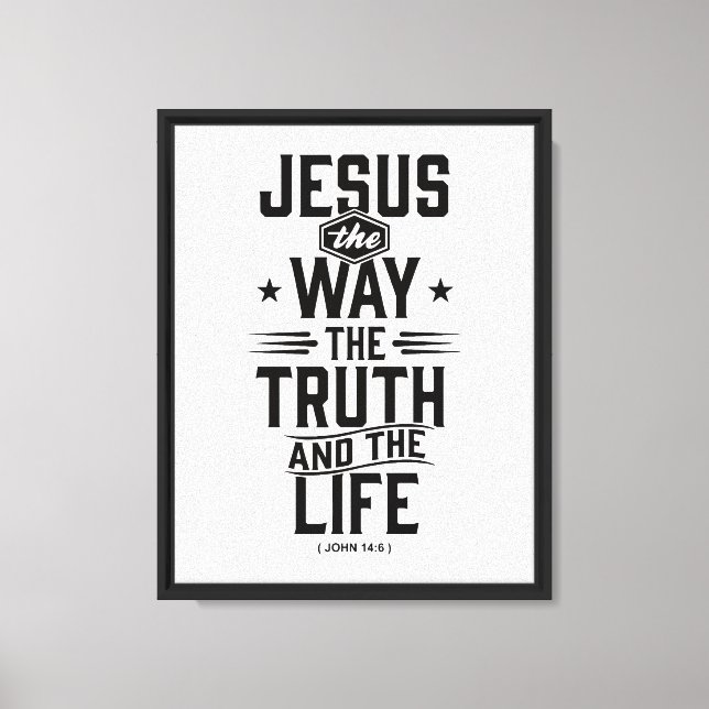 John 14:6 canvas print (Front)