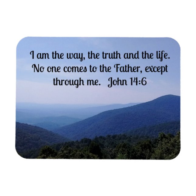 John 14:6 I am the way, the truth and the life Magnet (Horizontal)