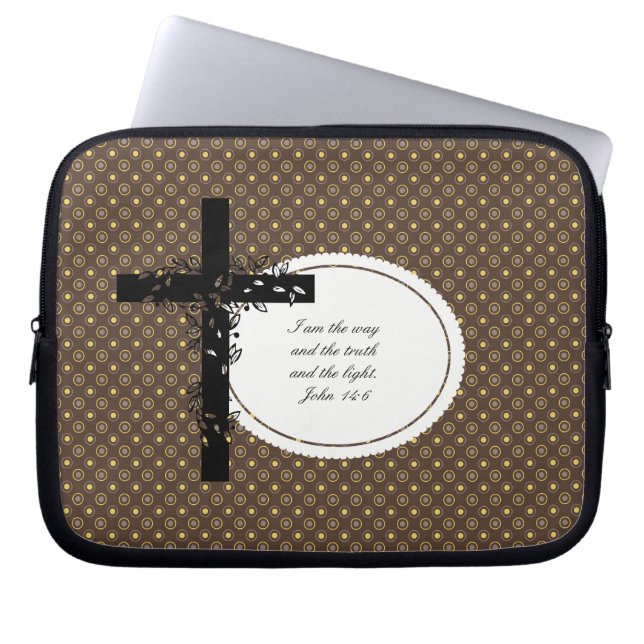 John 14:6 Laptop or Netbook Carrier Sleeve (Front)