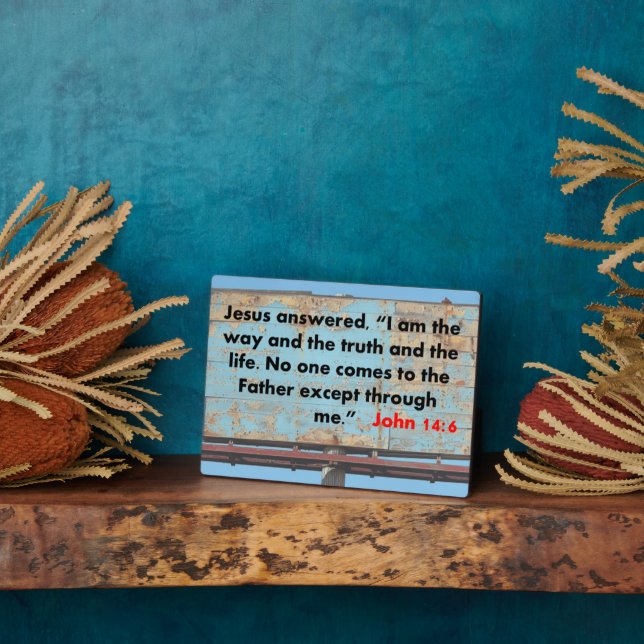 John 14:6   plaque (Side)