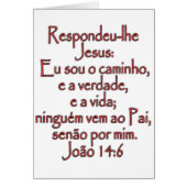 John 14:6 Portuguese (Front)
