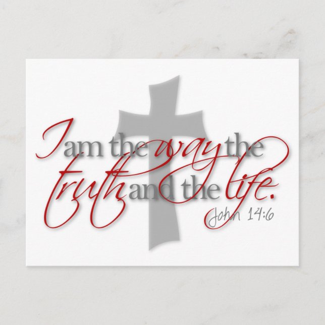 John 14:6 postcard (Front)