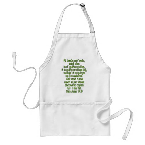 John 146 Quiche Centro Occidental Adult Apron