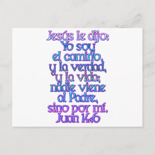 John 14:6 Spanish Postcard