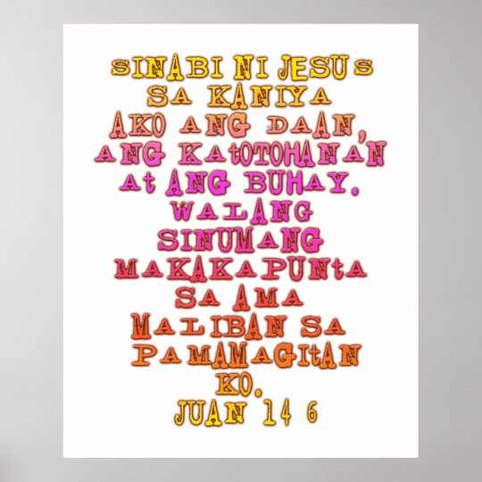 john-14-6-tagalog-poster-zazzle