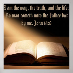 John 14:6 wall 24+24 wall Poster