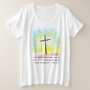 JOHN 14:6 Women's Plus Size T-Shirt