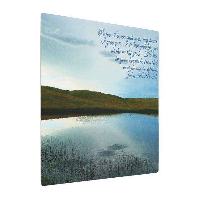 John 14 Peace Scripture Art Inspirational (Angled)