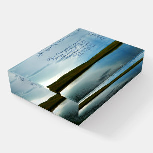 John 14 Peace Scripture Art Inspirational Paperweight