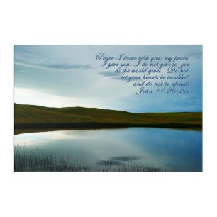 John 14 Peace Scripture Inspirational Acrylic Print
