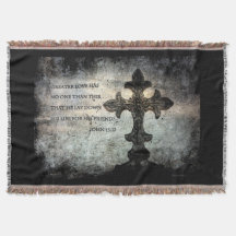 John 15:13 Scripture Throw Blanket