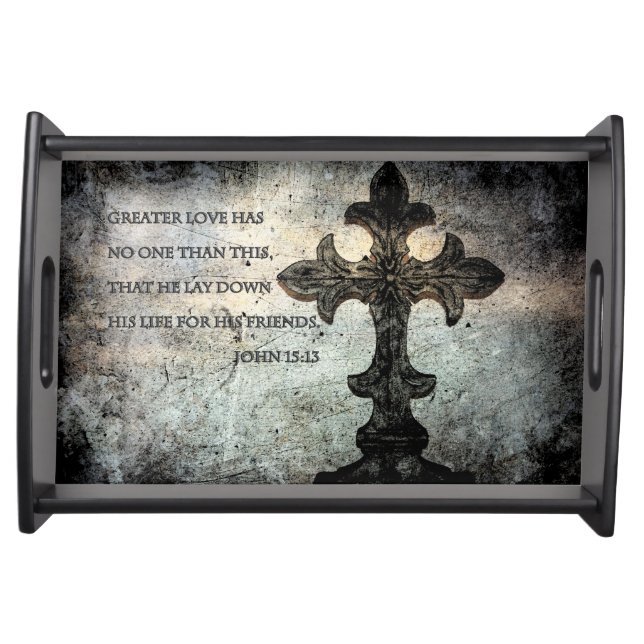 John 15:13 Scripture Tray (Front)