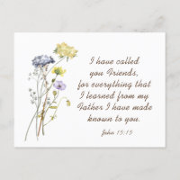 John 15:15 I have called you friends Bible Verse