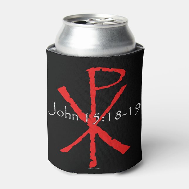 John 15:18-19 can cooler (Can Front)