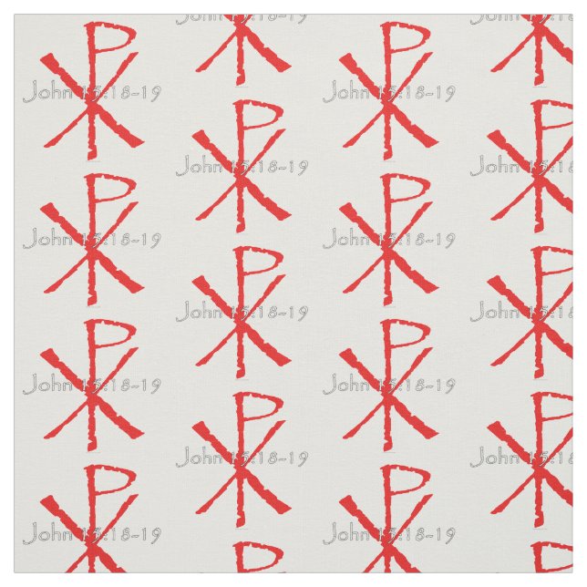 John 15:18-19 fabric (Swatch)