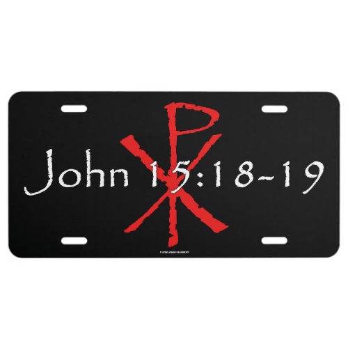 John 1518_19 license plate