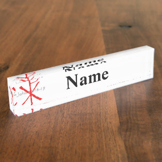 John 15:18-19 nameplate