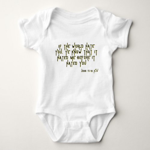 John 1518 KJV Bible Scripture Verse Unisex Baby Bodysuit