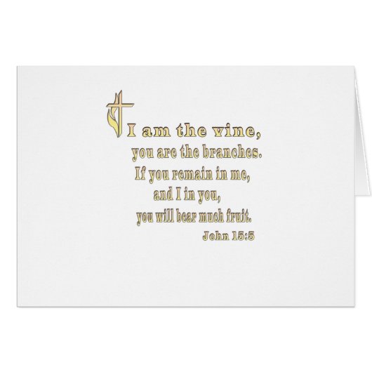 John 15:5 cards (Front Horizontal)