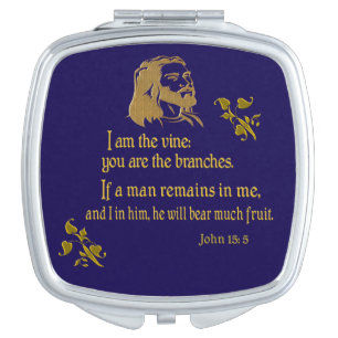 John 15:5 compact mirror