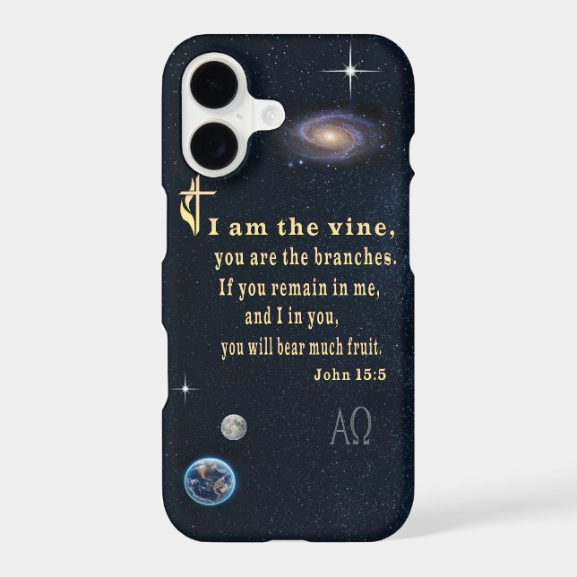 John 15:5  iphone case (Back)