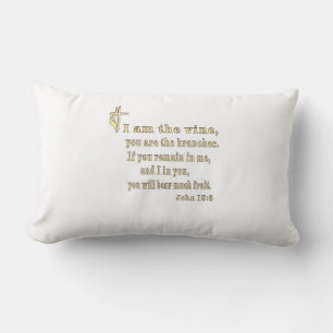 John 15:5  lumbar pillow