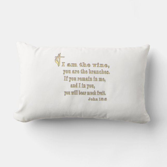 John 15:5  lumbar pillow (Front)