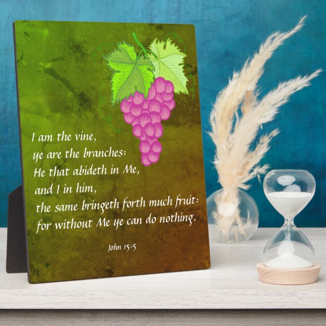 John 15:5   Plaque (Side)