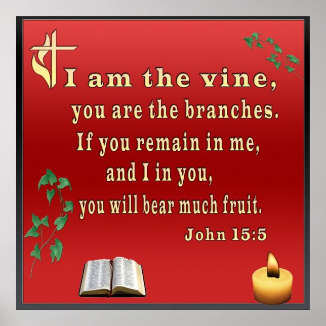 John 15:5 poster (Front)