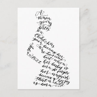 John 16:21 Postcard