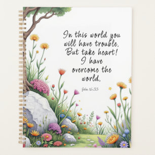 John 16:33 Bible Verse Image Poster Planner