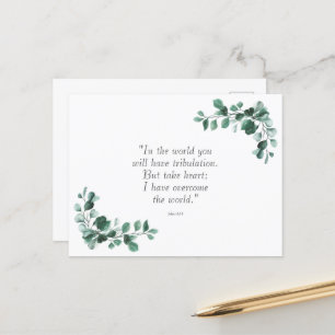 John 16:33 Bible Verses to Encourage You Postcard