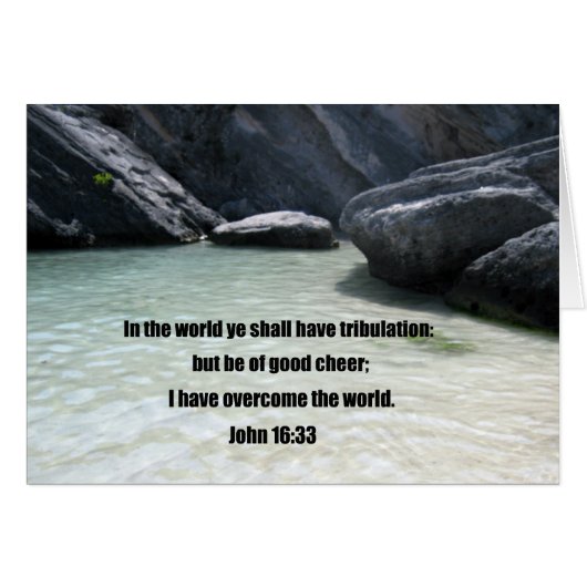 John 16:33 cards (Front Horizontal)