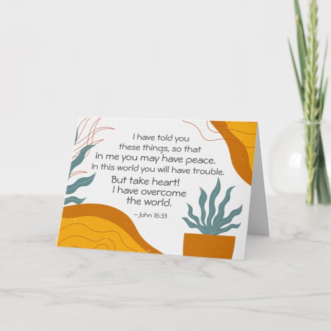 John 16:33 In Me you may have Peace Card (Front)