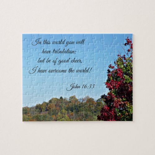 John 1633 In the world you will have Jigsaw Puzzle